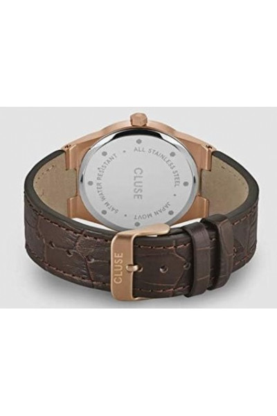 CW0101503002 Pánské hodinky s koženým řemínkem Vigoureux barva růžové zlato / modrá