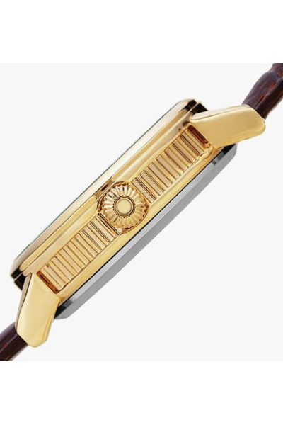 Pánské automatické hodinky Akribos XXIV, displej s chronografem a kožený řemínek AK1058YGBR