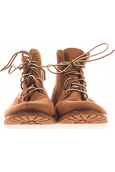 Hnědé Kožené Dámské Kotníkové Boty Timberland Vel.  39