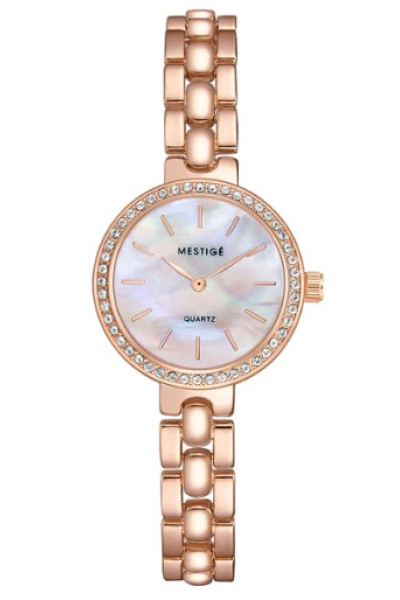 Dámské hodinky Mestige Casey 28 mm s krystaly Swarovski® – barva růžové zlato