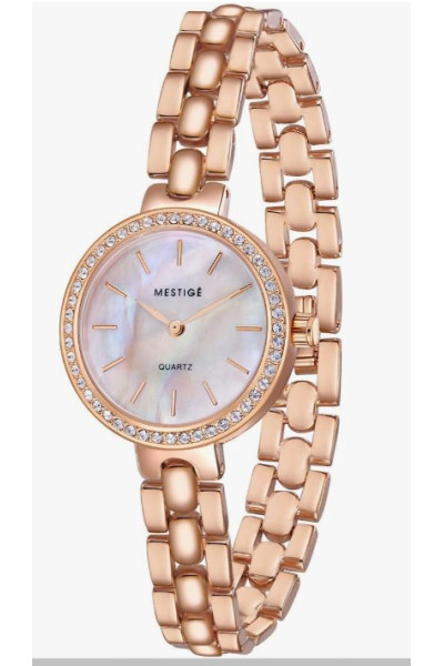 Dámské hodinky Mestige Casey 28 mm s krystaly Swarovski® – barva růžové zlato