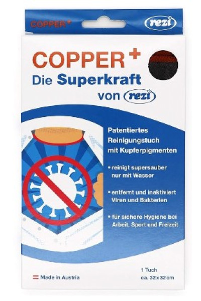 Utěrka Rezi Copper+ Z Mikrovlákna, 32 X 32 Cm, šedá