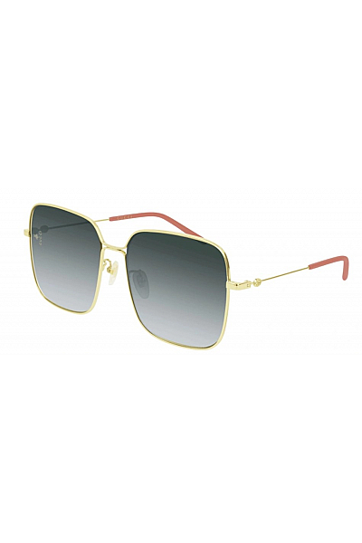 Square Metal Unisex Sunglasses GG0443S-001