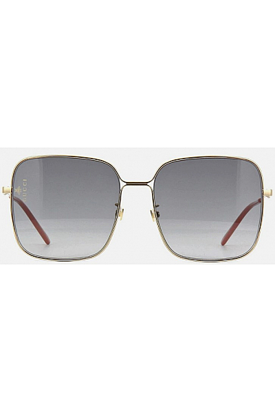Square Metal Unisex Sunglasses GG0443S-001