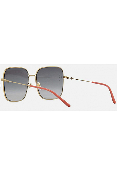 Square Metal Unisex Sunglasses GG0443S-001