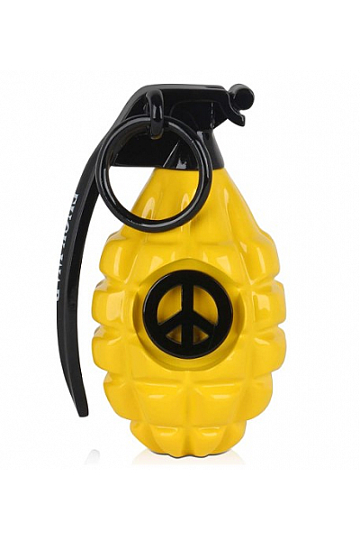 ADM - 'Fuck War Grenade' - Lakovaná Pryskyřičná Socha V Pop Artu