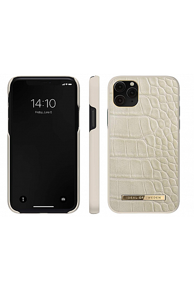 Kryt Ideal of Sweden pro iPhone 13 Pro – karamelová krokodílí barva