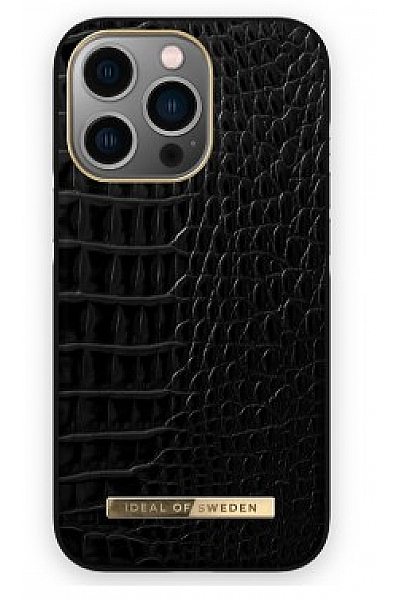 Pouzdro IDeal Of Sweden Neo Noir Croco Pro Apple 13pro