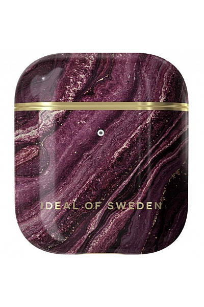 Ochranný Kryt IDEAL OF SWEDEN Pro AirPods 1 A 2 Kompatibilní S Qi Nabíječkou. Nabíjení S LED Indikátorem (zlatá švestka)