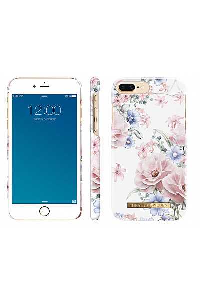 Kryt iDeal Of Sweden s květinovým motivem a módním designem pro iPhone se/8/7/6/6s