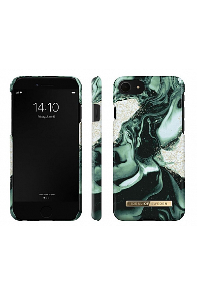 iDeal Of Sweden Golden Olive Marble kryt pro iPhone se/8/7/6/6s