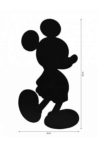 Nástěnná dekorace MICKEY MOUSE s led osvětlením 30 cm červená