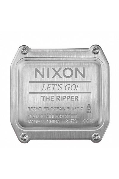 Digitální hodinky Nixon Ripper - stříbrné/pastelové swirl