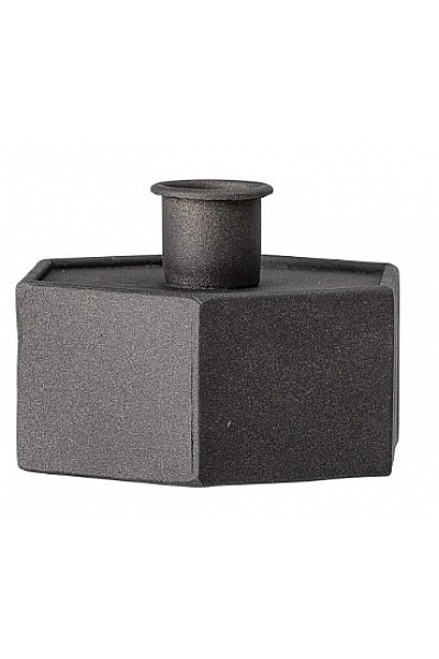 Bloomingville Svícen "Nedal" (černý)  9x6,5cm