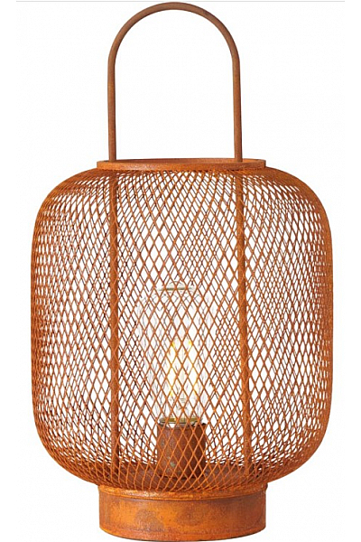 LED stolní lampa rezavá