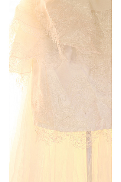 Šaty Hedvábné Bílé Second hand Vel. 42 | Unimoda | obrázek 7