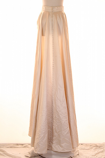 Béžová dlouhá maxi sukně s vlečkou elegantní společenská Vel. 40 | Unimoda | obrázek 2
