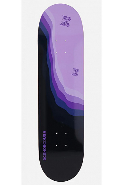 DC  Fialová Skateboard Deska S Motýly