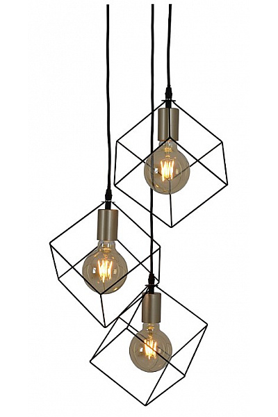 Závěsné svítidlo kovové černé geometrické | Unimoda | obrázek 3