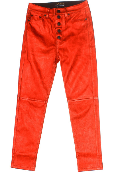 Červené Dámské Rovné Kalhoty The Kooples Vel. 38