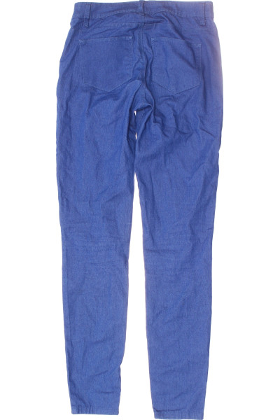 Modré Dámské Rovné Kalhoty DENIM CO. Vel.  34 Second hand