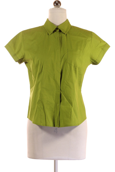 Zelená Letní Dámská Košile S Krátkým Rukávem