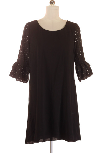 Černé Společenské šaty S Krátkým Rukávem Molly Bracken Vel. XL