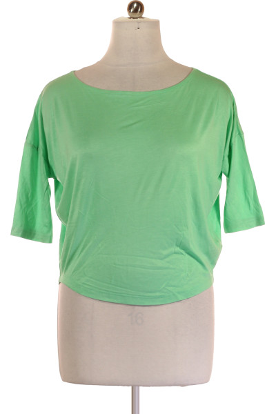 Zelené Jednoduché Dámské Tričko S Krátkým Rukávem Vel.  38