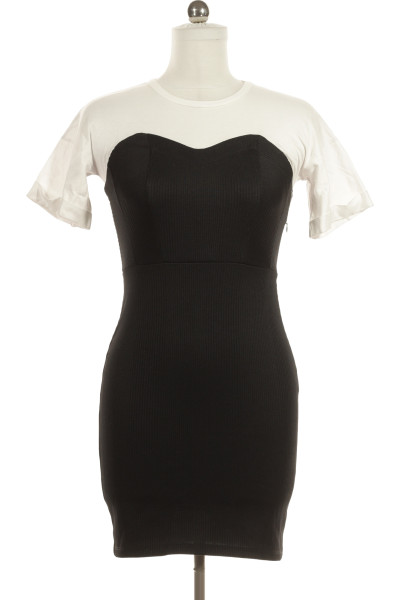 Černobílé Letní šaty S Krátkým Rukávem Topshop