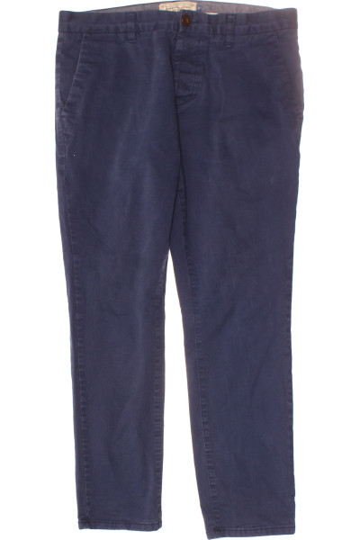 Modré Pánské Chino Kalhoty Next Vel. 34/29 Secondhand