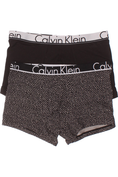 Černobílé Pánské Spodní Prádlo Calvin Klein Outlet Vel. S