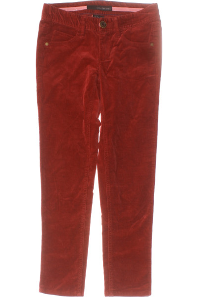 Červené Teplé Dámské Kalhoty Calvin Klein Vel. 24