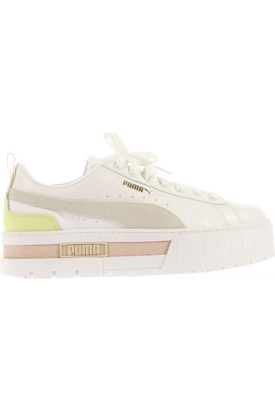 Bílé Kožené Dámské Tenisky Puma Vel.  39