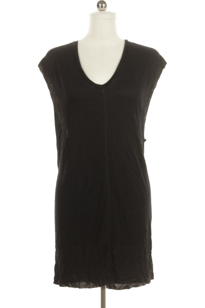 Černé Letní šaty S Krátkým Rukávem Asos Vel. M
