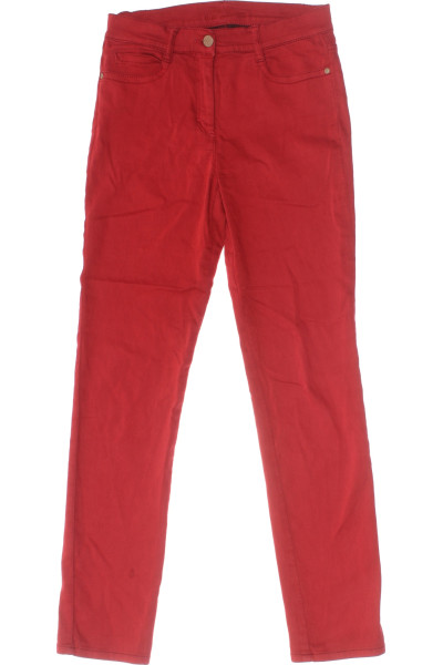Červené Dámské Rovné Kalhoty BRAX Secondhand