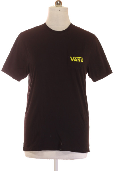 Černé Jednoduché Pánské Tričko S Krátkým Rukávem Vans Second Hand
