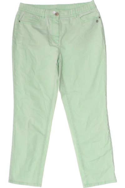Zelené Dámské Rovné Kalhoty SAMOON Second Hand