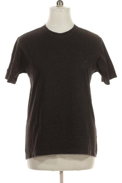 Černé Jednoduché Pánské Tričko S Krátkým Rukávem Vel. XL