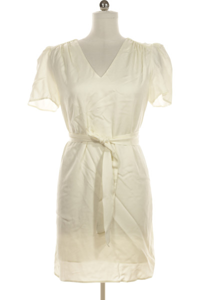 Bílé Společenské šaty S Krátkým Rukávem Zapa Paris Vel. 42
