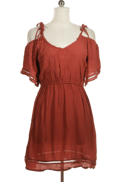 Červené Letní šaty S Krátkým Rukávem Orsay Vel.  40