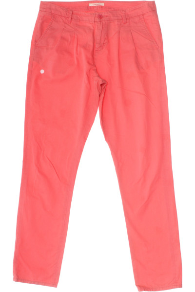 Růžové Dámské Chino Kalhoty CAMAIEU Second Hand Vel.  38