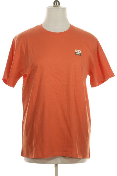 Oranžové Sportovní Pánské Tričko S Krátkým Rukávem