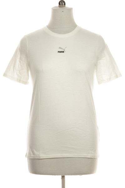 Bílé Sportovní Pánské Tričko S Krátkým Rukávem