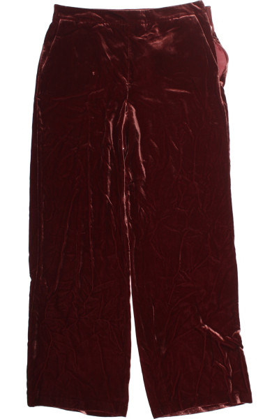 Červené Teplé Dámské Kalhoty Massimo Dutti Outlet Vel. 44