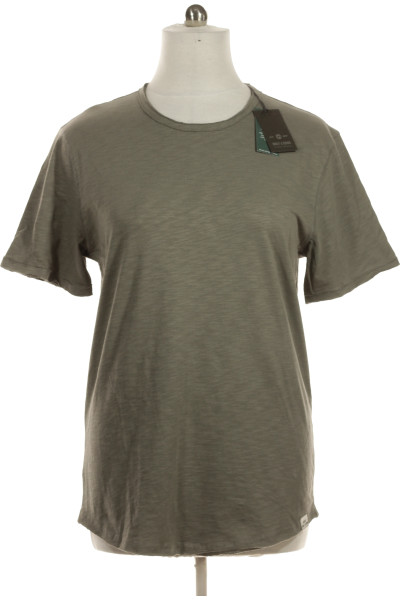 Zelené Jednoduché Pánské Tričko S Krátkým Rukávem Vel. XL