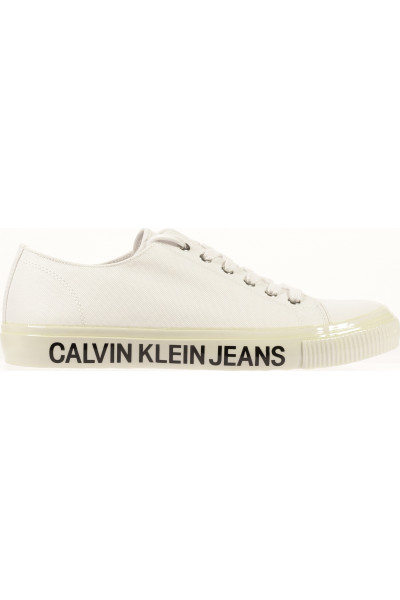 Bílé Pánské Tenisky Calvin Klein Outlet Vel.  44