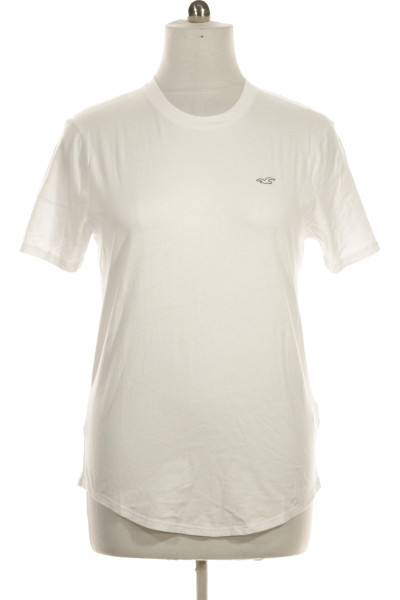 Bílé Jednoduché Pánské Tričko S Krátkým Rukávem Vel.  L