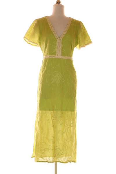 Zelené Letní šaty S Krátkým Rukávem ICIAR & CANDELA Vel. 42