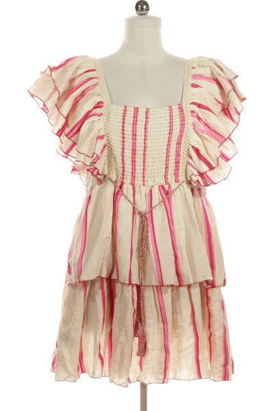 Barevné Letní šaty S Krátkým Rukávem Savage Outlet Vel. XL