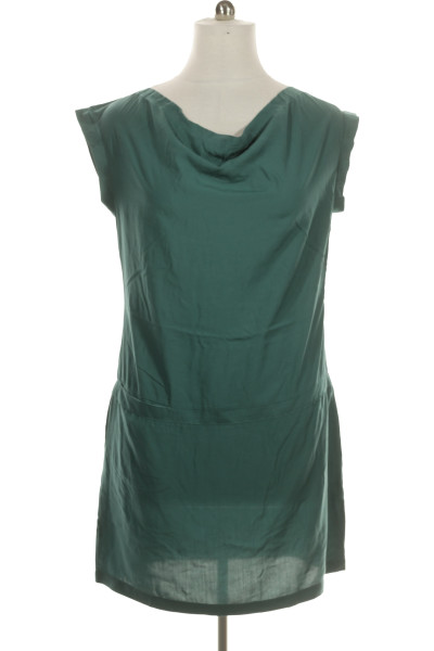 Zelené Letní šaty S Krátkým Rukávem SKFK Outlet Vel.  44